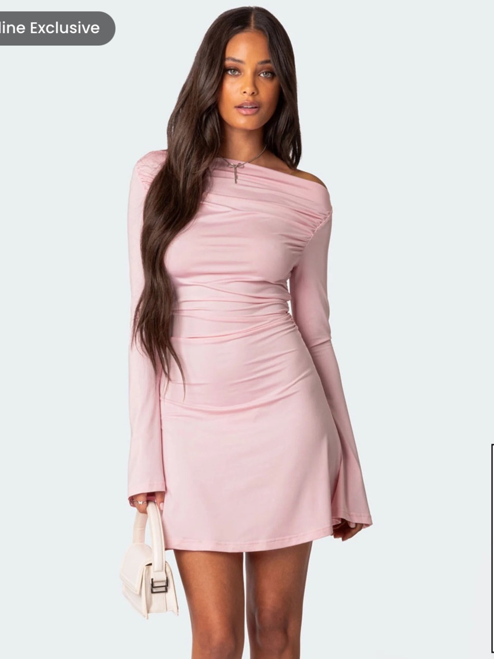 Edikted Leena Gathered Mini Dress